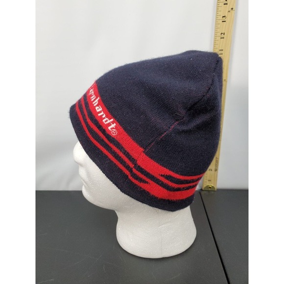 Vintage‎ 90s NASCAR Racing Dale Earnhardt Beanie Cap Unisex Black Red Acrylic - Picture 5 of 12